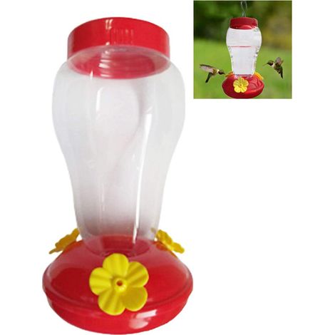 Mangeoire colibris – 3 ports alimentation – fleurs – support suspension – distributeur eau