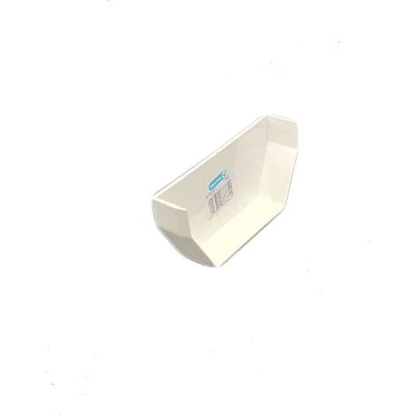Tapa Accesorios Serie Omega R381 PVC Canalón JIMTEN  Color: Blanco