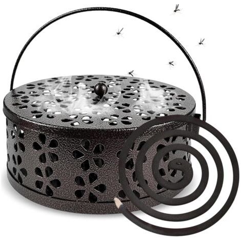 Support Spirale Anti Moustique, Support Spirale Anti Moustique Exterieur, Métal Anti Moustique Spirale, Creux Porte Spirale Anti Moustique Convient pour Maison Camping Jardin (1/5)