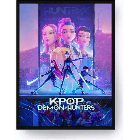 Pyramid International Toile Lumineuse K-Pop Demon Hunters 30x40 Cm