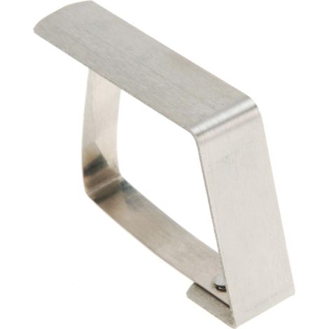 4 Clips Inox, Porte-Nappe, Fixation Nappe, Support Table, Extérieur (1/2)