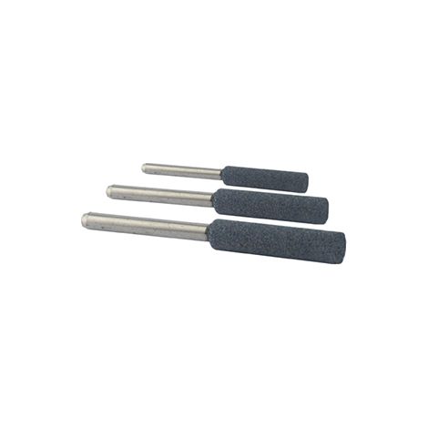 Lot De 3 Pierres D'affutage ø: 4,0 - 4,8 - 5,5mm Pour Affuteuses 9307820 Et 9307825.