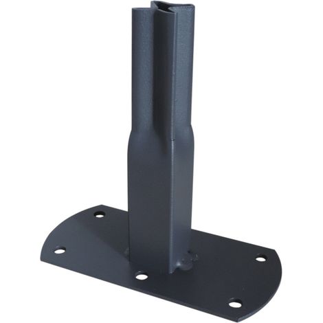 Pack 4 pieds tube car20 à visser anthracite 13x6x12 cm (1/3)