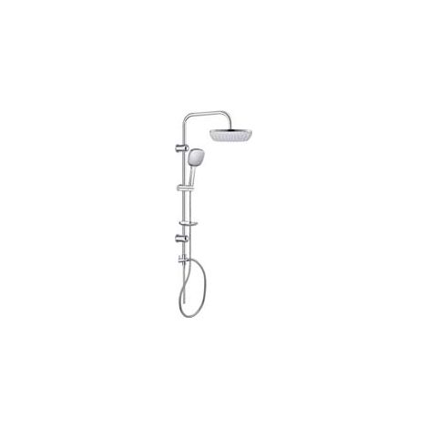 COLONNA DOCCIA LUSSO CROMATA QUADRA  soffione cm.22,5x22,5    AGLAIA
