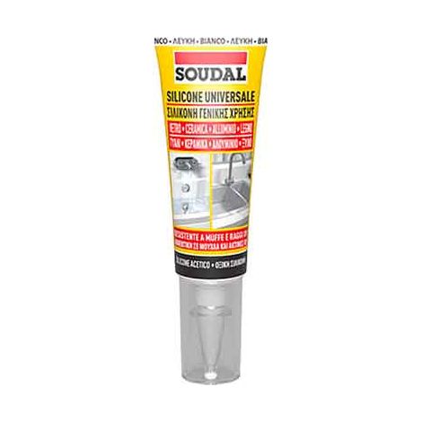 SILICONE UNIVERSALE IN BLISTER SOUDAL 60 ml - Nero