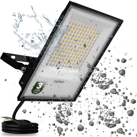 Foco LED exterior brillante de 100 W, 11000 lm, 4000 K, resistente al agua IP65, LUMILED (1/5)