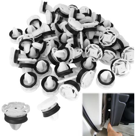 Clips de fijación para Peugeot 207, 30 unidades, remaches de plástico, 22 mm de diámetro, para revestimiento de puertas de coche. (1/5)