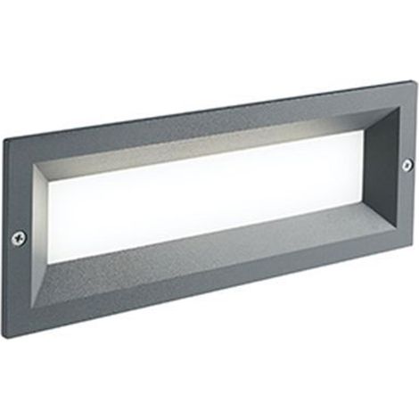 Lampada Da Incasso Contemporanea Mask Alluminio Grafite 12W Led 3000K (1/2)