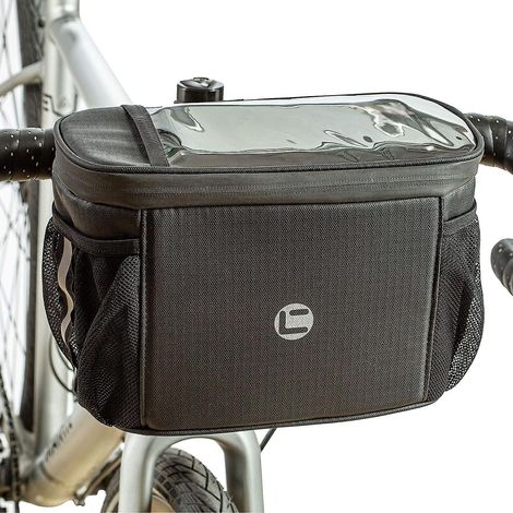 Sacoche avant de guidon VTT 4L avec écran transparent et compartiment isotherme pour le cyclisme et la randonnée (1/5)