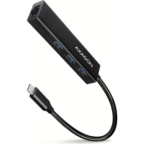 HUB E/S USB-C 4 PUERTOS GLAN/0.2M HMC-GL3A AXAGON (1/4)