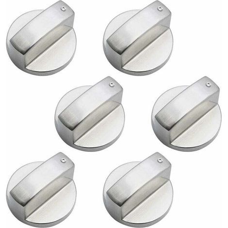 Pièces Boutons de Commande Universels en Métal Bouton Cuisinière à Gaz 6mm boutons de contrôle universels bouton de poêle pour cuisinière à gaz cuisinière four plaque de cuisson (1/4)