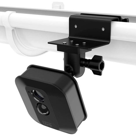 Support de gouttière résistant aux intempéries pour le nouveau Outdoor Outdoor 4 XT/XT2, arceau réglable en aluminium pour caméra (1 paquet, noir) (1/5)