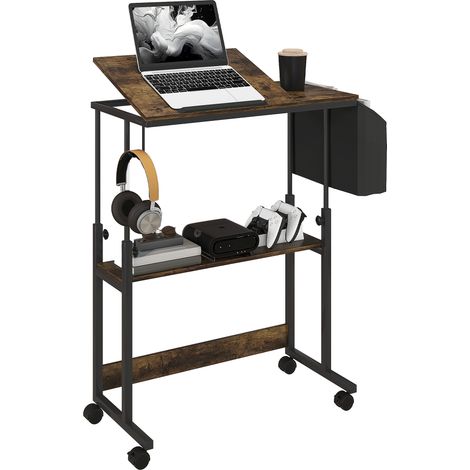 Bureau debout réglable avec plateau inclinable, solution pratique (1/5)
