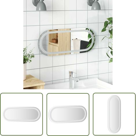 LED-Badspiegel 50x20 cm Oval vidaXL (1/5)