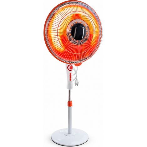 Stufa Elettrica al Carbonio 500/1000 W con Oscillazione e Timer