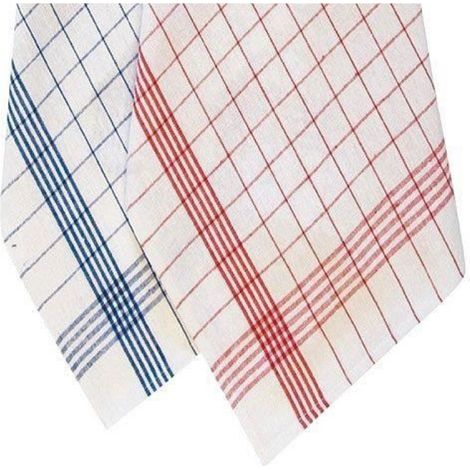 Torchon - Coton 100% - 68x43 cm - Carreaux Blanc - Pour Cuisine Intérieure - 1 Pièce