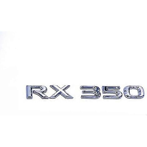 Kofferraum-Aufkleber aus ABS-Kunststoff, verchromt, glänzend schwarz, Buchstaben, Logos, Embleme, Aufkleber, Styling-Aufkleber für Lexus RX, RX300, RX350, RX200t Zubehör – F