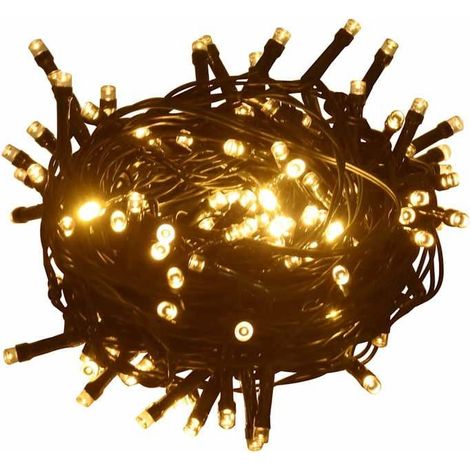 1000 LED Guirlande Lumineuse, 100 m Blanc Chaud, Étanche IP44, pour Jardin Extérieur et Décoration Intérieure
