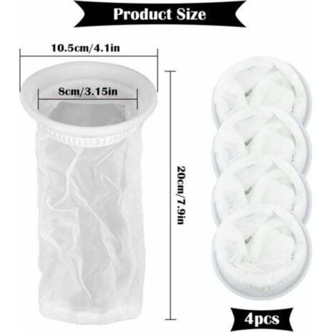 Lot de 4 Filtre IBC en Nylon pour réservoir d'eau de Pluie IBC 1000 litres, Filtre en Nylon Raccord de Couvercle de réservoir IBC pour réservoir d'eau de Pluie IBC-INHHUB (1/4)