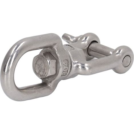 Mousqueton de sécurité en acier inoxydable 304 pour l'escalade et le travail en hauteur, 8mm (1/5)