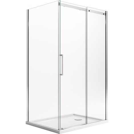Box doccia rettangolare con easyclean h 200 vetro trasparente 8 mm mod. Prime Duo 1 Anta 70x150 cm versione destra
