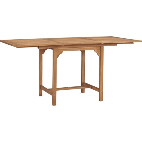 Maison Exclusive - Tavolo da Giardino Estensibile (110-160)x80x75 cm Massello Teak