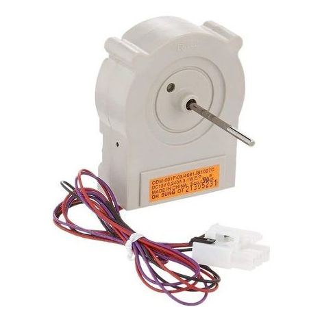 Moteur de ventilateur de réfrigérateur 4681JB1027C compatible avec les réfrigérateurs LG et Kenmore (moteur de ventilateur d'évaporateur DC13V). (1/3)