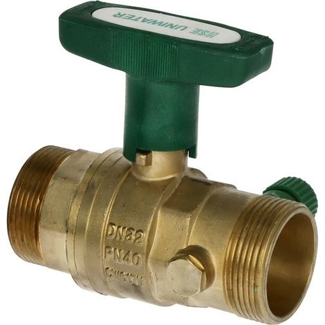 Robinet à bille 1 1/2'' FM/FM avec purge et poignée ISO-T