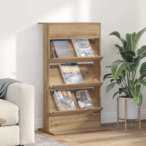 Magazinregal Artisan-Eiche 70 x 41 x 126 cm Holzwerkstoff