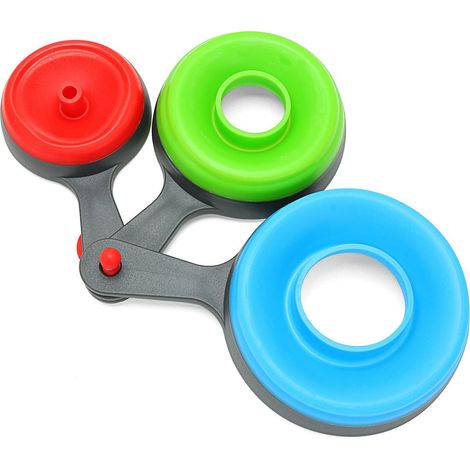 Entonnoir De Remplissage - En Silicone Alimentaire - Pliable - Résistant Au Froid Et À La Chaleur - Pour Bouteilles Et Récipients - Lot De 3 (1/5)