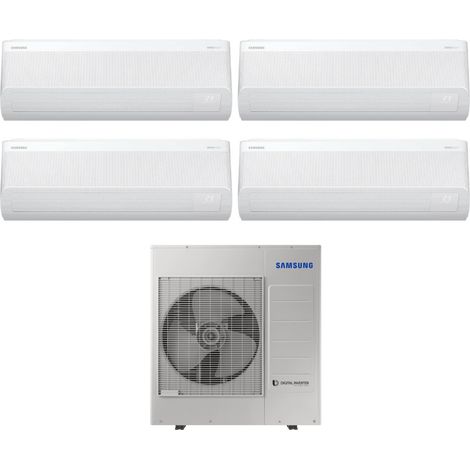 Climatizzatore Condizionatore Samsung Quadri Split Inverter serie WINDFREE AVANT S2 7+9+9+18 con AJ100TXJ5KG R-32 Wi-Fi Integrato 7000+9000+9000+18000