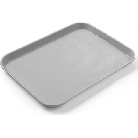 Kleines Fast-Food-Serviertablett aus Polypropylen GRAU Hendi 878705
