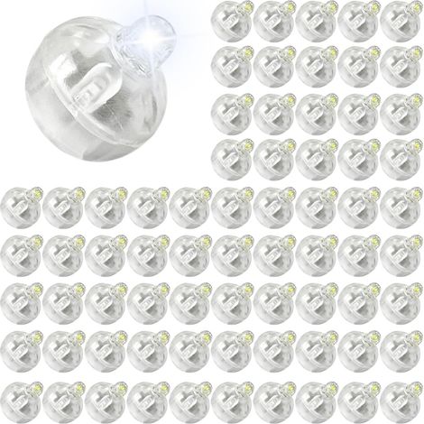 mini ballons lumineux en forme de lanterne décoration d'extérieur lumière blanche Lot de 70 (1/5)