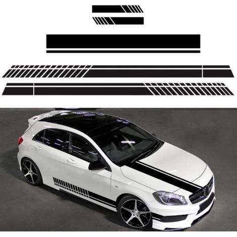 5PCS Sticker Voiture Fleur Autocollant Étanche Amovible Déco Véhicule Couverture de Rayures Blanc (1/4)