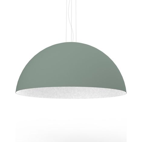 LUMICOM CASSIS Sospensione, 1XE27, max 42W, metallo, verde iceberg/bianco, D80cm