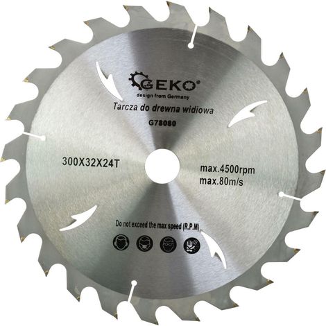 Kreissägeblatt geko circular saw blade Hartmetall 300 mm