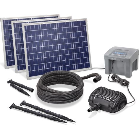 esotec Solar Bachlaufset für Gartenteich 150/4200 Komplettset mit AKKU 101975