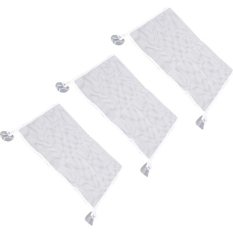 Sac de bain en filet en polyester avec ventouses résistantes et crochets pour jouets de bébé (1/5)