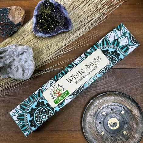 Encens Namaste Mandala Masala - Sauge Blanche- Vendu par 1 (1/4)