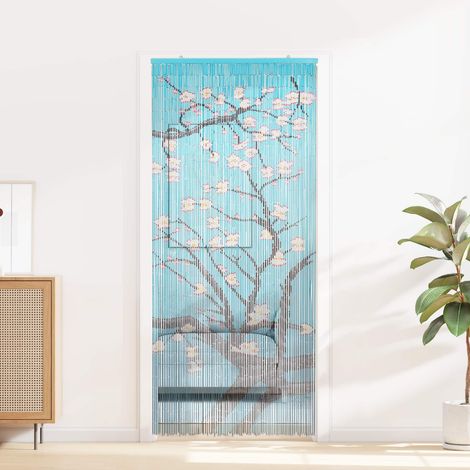 vidaXL  Insect Door Curtain  Multicolor 200 x 90 cm Bamboo