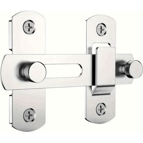 Bloque Porte - Loquet Coulissant Pour Portes Et Fenêtres - Sécurité Intérieure Extérieure - 1 Pièce (1/4)