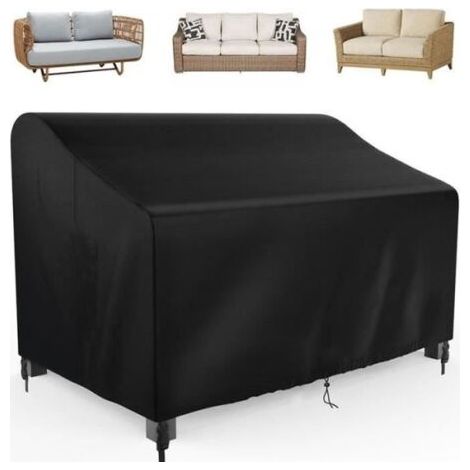 Wasserdichte Schutzhülle für ein 2-Sitzer-Gartensofa, 134x66x89cm, aus 210D Oxford-Gewebe. (1/5)