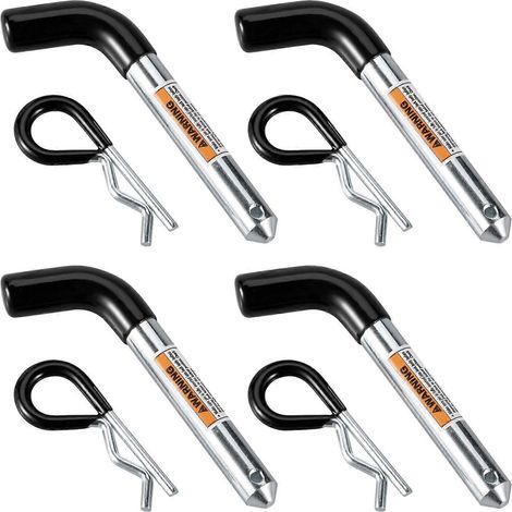 Ensemble de 4 goupilles d'attelage pour remorque, remplacement direct, installation facile, goupille à enclenchement rapide (1/5)