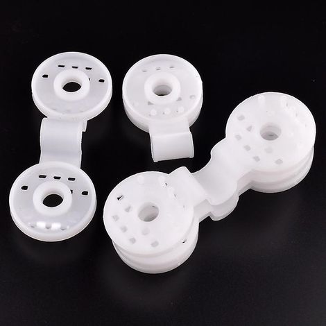 Lot de 100 clips de fixation blancs robustes pour toile d'ombrage de serre et brise-vue. (1/5)