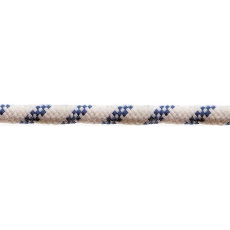 Corda in poliestere  Ø 12 mm. bianco/blu 40 mt.