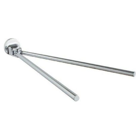 Porte Sèche-linge Sèche-linge à 2 Bras Du Mur Salle De Bain Acier Chromé 79814
