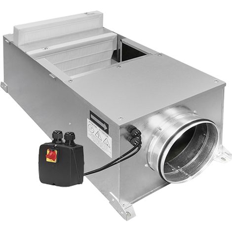 Caisson de ventilation tertiaire filtrant F7, 1500 m3/h, D315 mm, mono br 230V S&P (UNELVENT) 240898