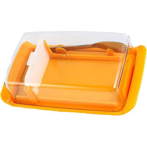 Boîte à Beurre avec Couvercle Transparent et Coupe Beurre pour Cuisine Rangement Pratique et Nettoyage Facile Adaptée pour Tranches Épaisses Usage Domestique et Hôtelier (1/5)