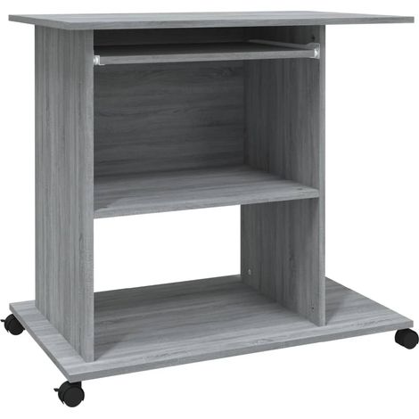 Maison Exclusive - Schreibtisch Grau Sonoma 80x50x75 cm Holzwerks