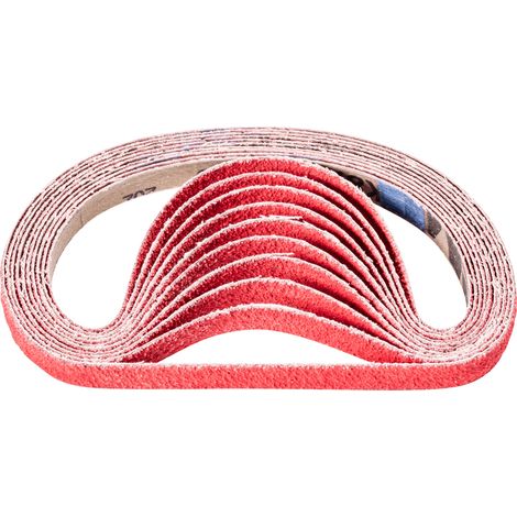 PFERD TOOLS Keramikkorn Schleifband BA 13x457 mm CO-COOL40 für Edelstahl-Schliff mit Bandschleifer 100 Stk